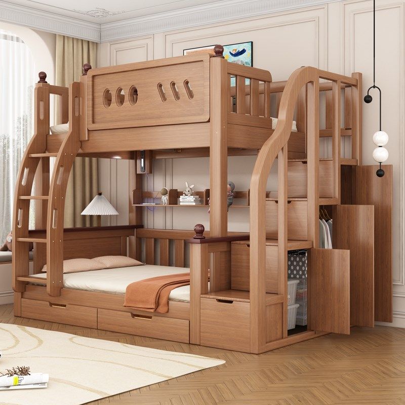 加粗实木上下床成人两层床高低床子母床上下铺床儿童双层床母子床,淘宝优惠券,粉丝福利购,淘宝优惠卷