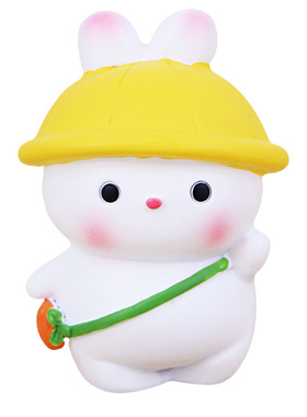 可爱迷你小兔子桌面摆件解压办公室汽车车内装饰品治愈系生日礼物