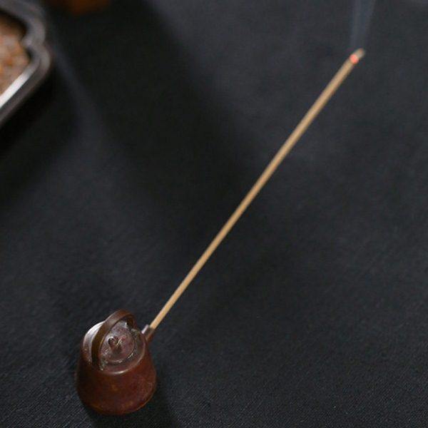 东意文房 黄铜香插香炉家用室内檀香线香座禅意茶道提梁壶小琴炉,淘宝优惠券,粉丝福利购,淘宝优惠卷