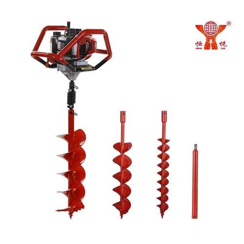 HY-GD550-TE-80852CC二冲程大功率单双人互换式地钻挖坑机 - 图0