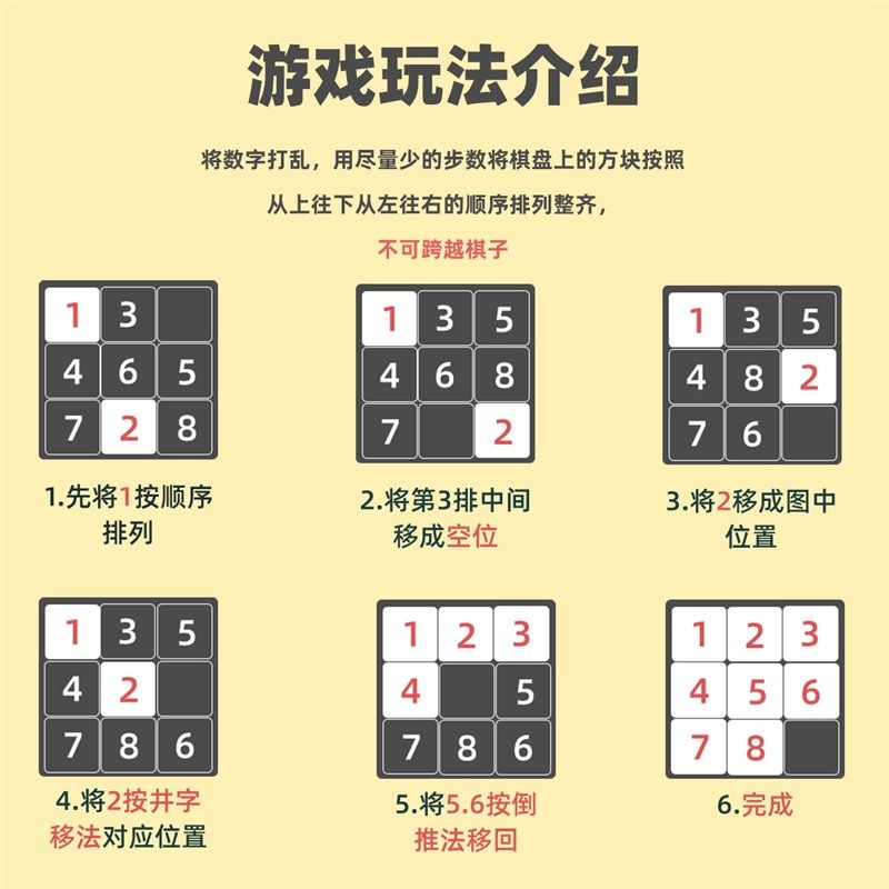 磁力数字华容道小学生比赛专用三国五阶滑动拼图移动儿童益智玩具,淘宝优惠券,粉丝福利购,淘宝优惠卷
