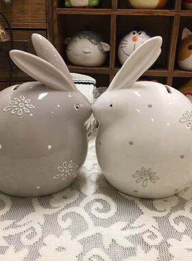 可爱陶瓷存钱罐情侣 创意个性动物生肖摆件储蓄罐 儿童生日礼物