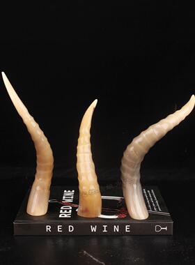 天然角饰品全牦牛角尖家居客厅办公室办公桌财富装饰创意工艺品礼
