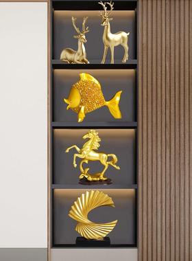 现代轻奢电视柜酒柜装饰品摆件高档玄关家居客厅餐桌面办公室摆设