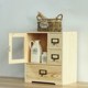 Creative desktop cosmetic storage box solid wooden storage cabinet wooden desk drawer storage box storage box