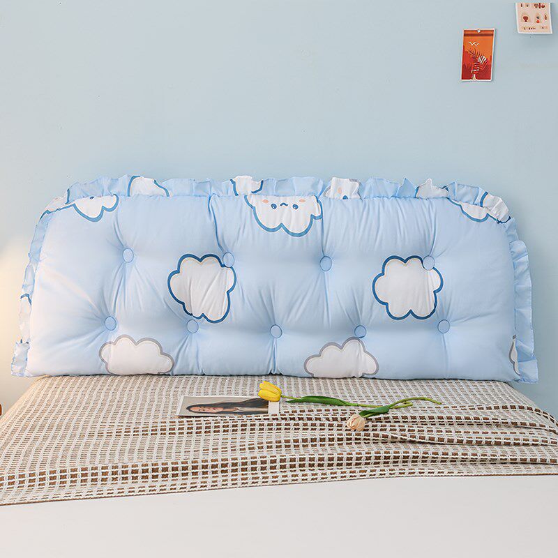 Small fresh dormitory bed cushion student waist protector large pillow bedside anti-collision free Q removable and washable sofa bay window backrest