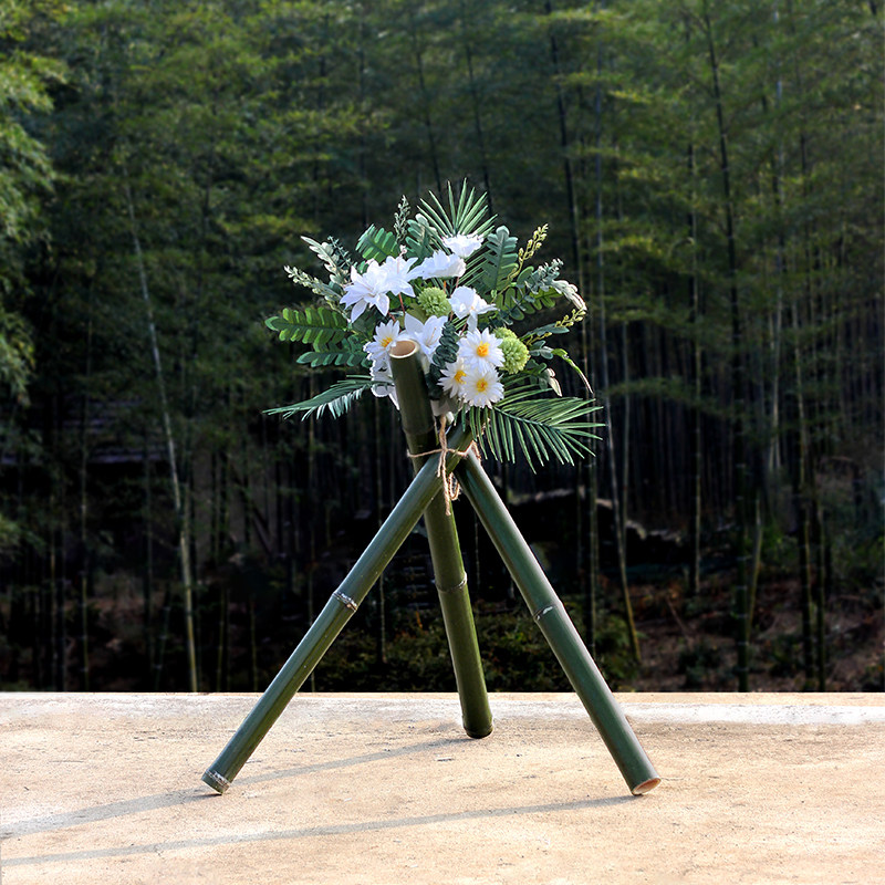 竹子三脚架支架子订婚庆婚礼周岁道具装饰布置美陈摆件支撑竹筒竿,淘宝优惠券,粉丝福利购,淘宝优惠卷