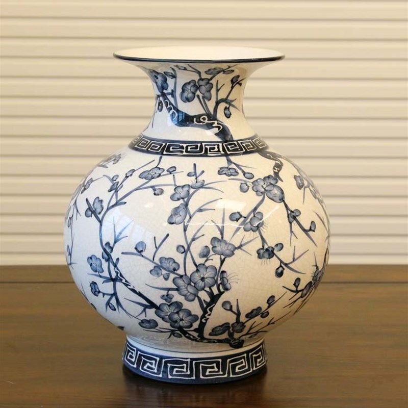 新中式陶瓷花瓶摆件 手工彩绘花瓶插花花器 现代简约美式大肚花瓶,淘宝优惠券,粉丝福利购,淘宝优惠卷