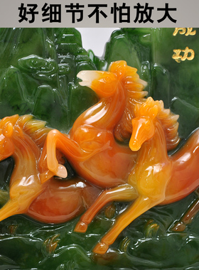 马到成功摆件办公室客厅书房酒柜装饰招财店铺开业礼品马的工艺礼