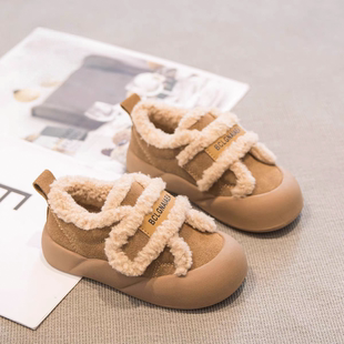 冬季新款加绒保暖儿童雪地靴