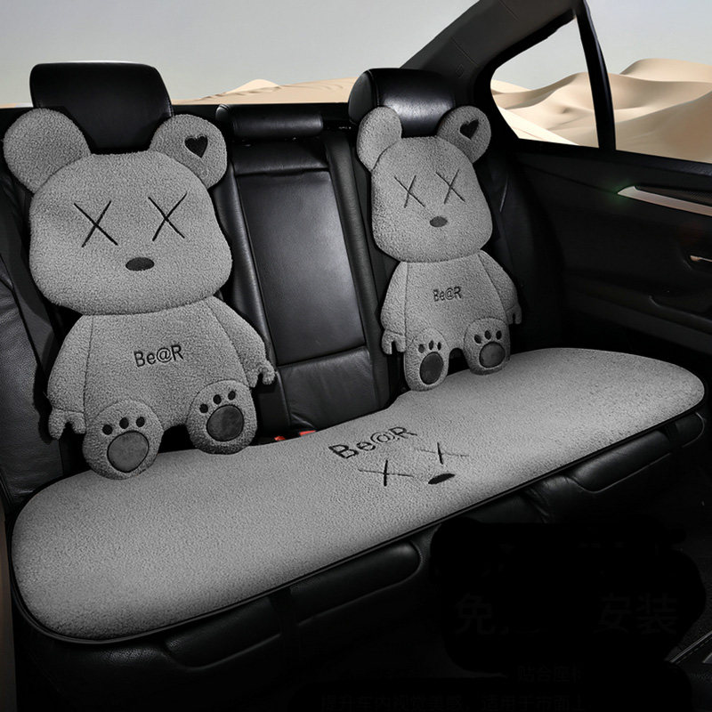 冬季毛绒汽车坐垫后排单片长条2024新款座垫小车座椅套后座冬天Z,淘宝优惠券,粉丝福利购,淘宝优惠卷
