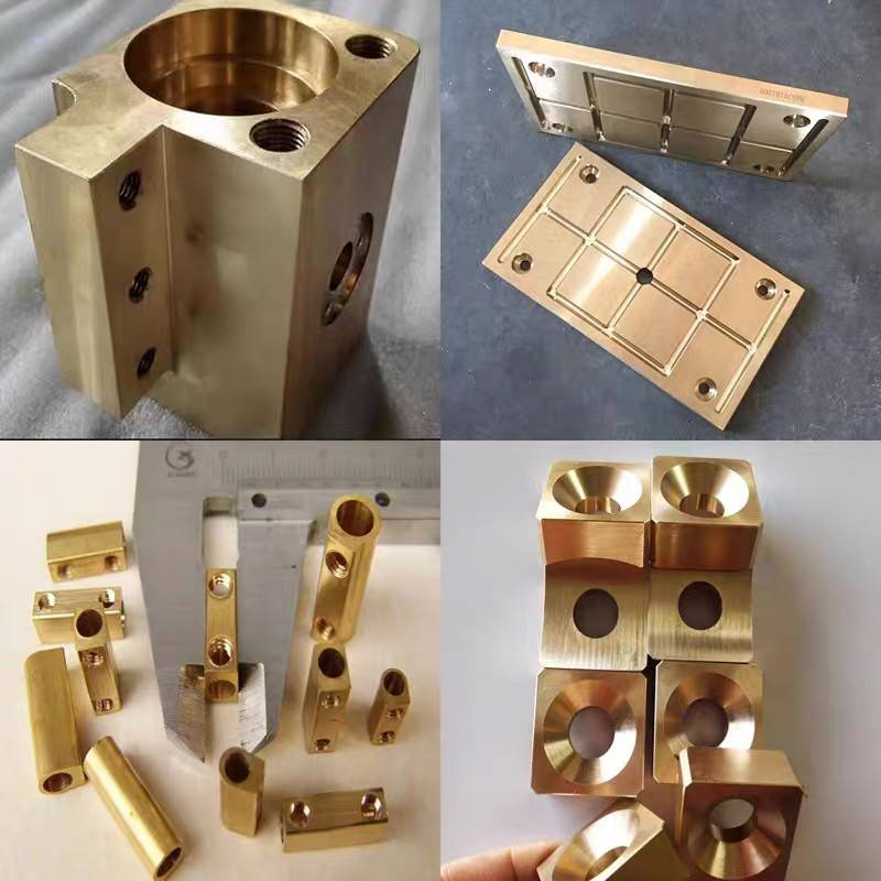 T2紫铜加工定制数控车床红铜CNC导电铜排黄铜排打孔折弯镀锡镍铜 - 图1