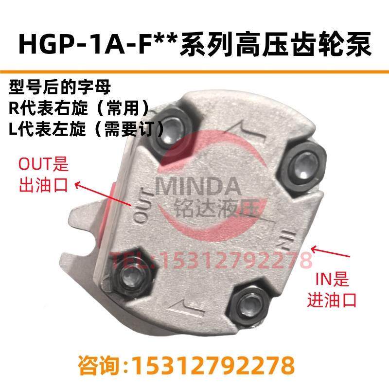 HGP-1A-F6R齿轮泵F1R F2R F3R F4R F5R F8R锯床数控车床液压油泵L-图2