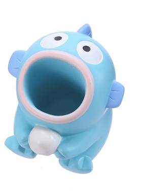 丑鱼摆件创意可爱卡通树脂牙刷架浴室牙具座办公室笔筒桌面装饰品