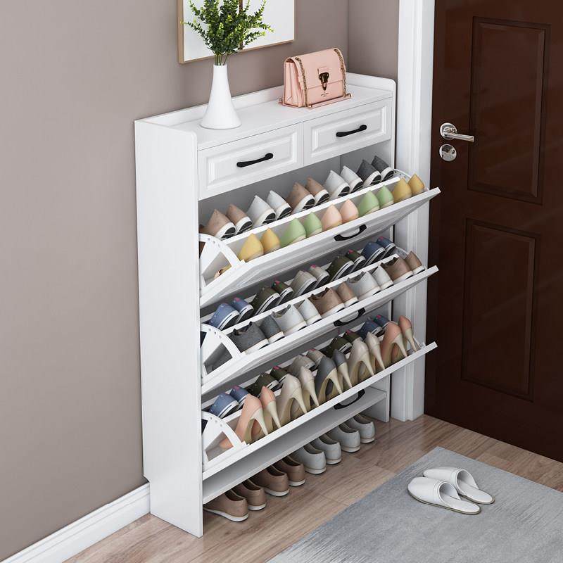 超薄鞋柜17cm经济型家用门口简约现代多功能收纳柜窄翻斗式小鞋架,淘宝优惠券,粉丝福利购,淘宝优惠卷
