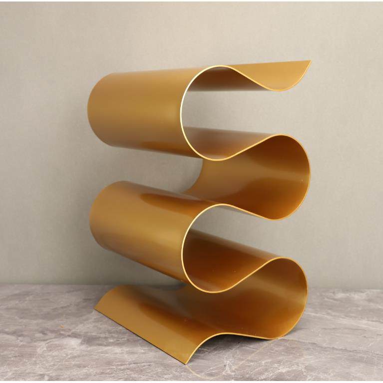 现代简约金属S形红酒架摆件样板房酒柜书房客厅电视柜桌面装饰品,淘宝优惠券,粉丝福利购,淘宝优惠卷