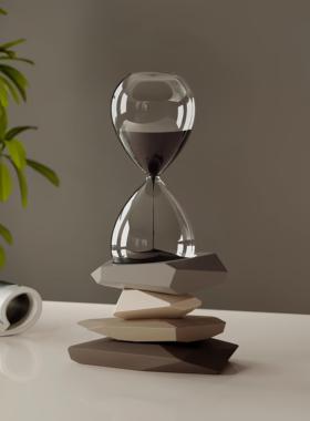 时来运转时间沙漏摆件寓意办公室情绪治愈解压家用居装饰乔迁礼品