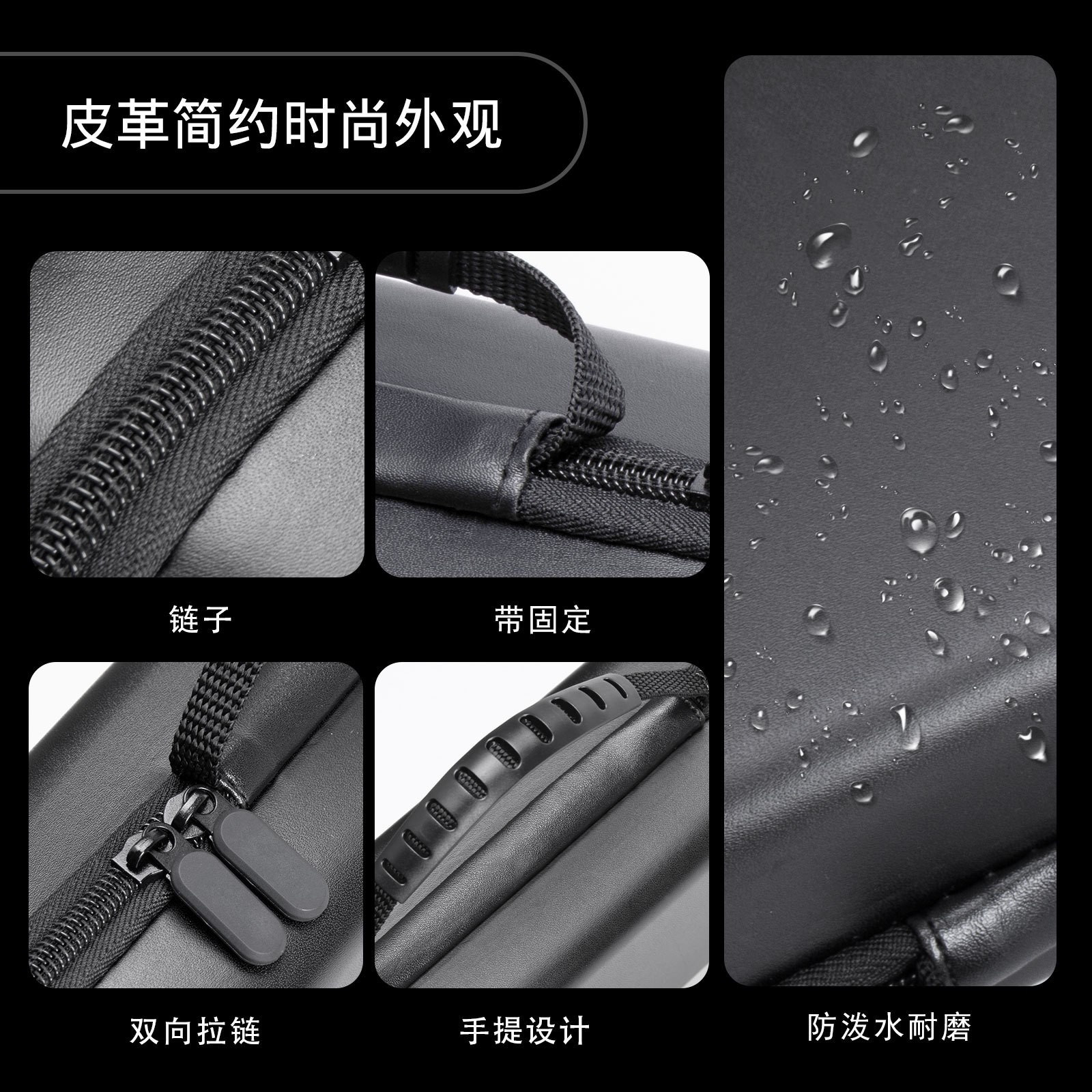 合匠适用于华硕ROG ally X收纳包硬壳皮面可放充电器ROG allyX支架硅胶软壳全包保护套防水防摔便携式收纳盒 - 图1