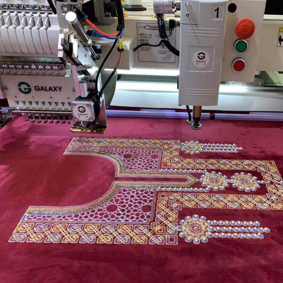 机电全自动高速绣花机多功能服饰4晶片翻片绣毛巾绣绳绣,淘宝优惠券,粉丝福利购,淘宝优惠卷