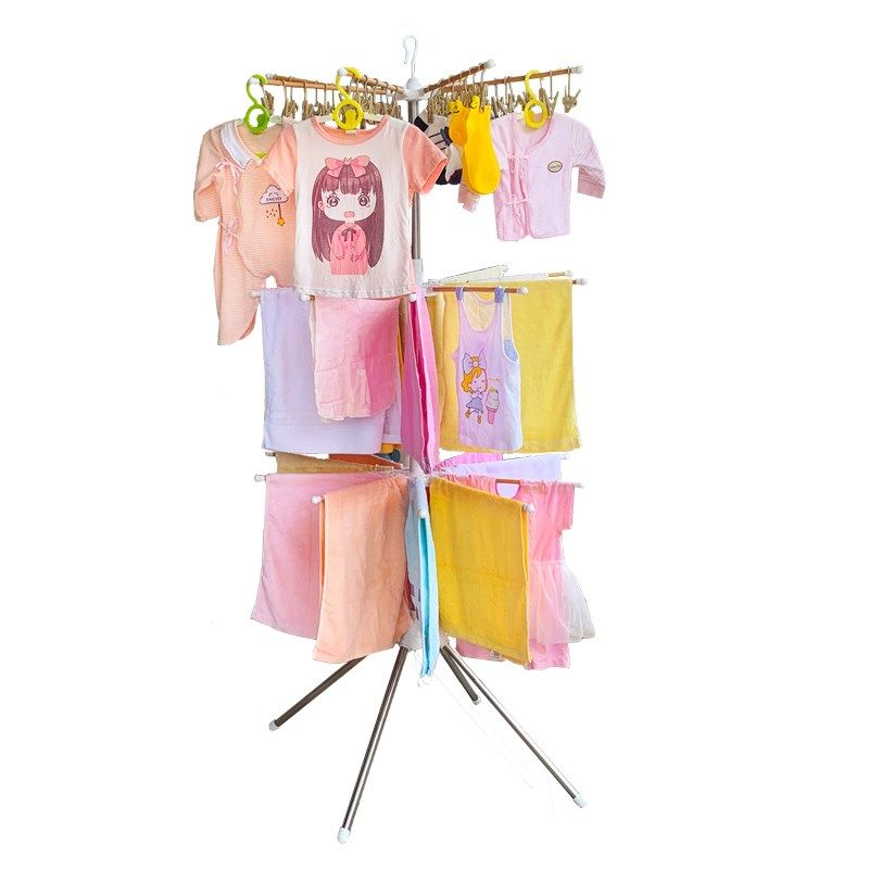 实木婴儿晾衣架新生儿尿布架落地折叠儿童晒衣架阳台宝宝毛巾衣架,淘宝优惠券,粉丝福利购,淘宝优惠卷
