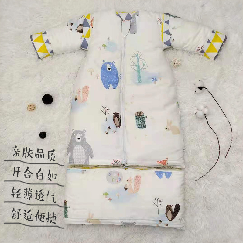 手工棉花睡袋全棉加厚内丹脱卸棉花内丹儿童宝宝大童防踢被秋冬款,淘宝优惠券,粉丝福利购,淘宝优惠卷