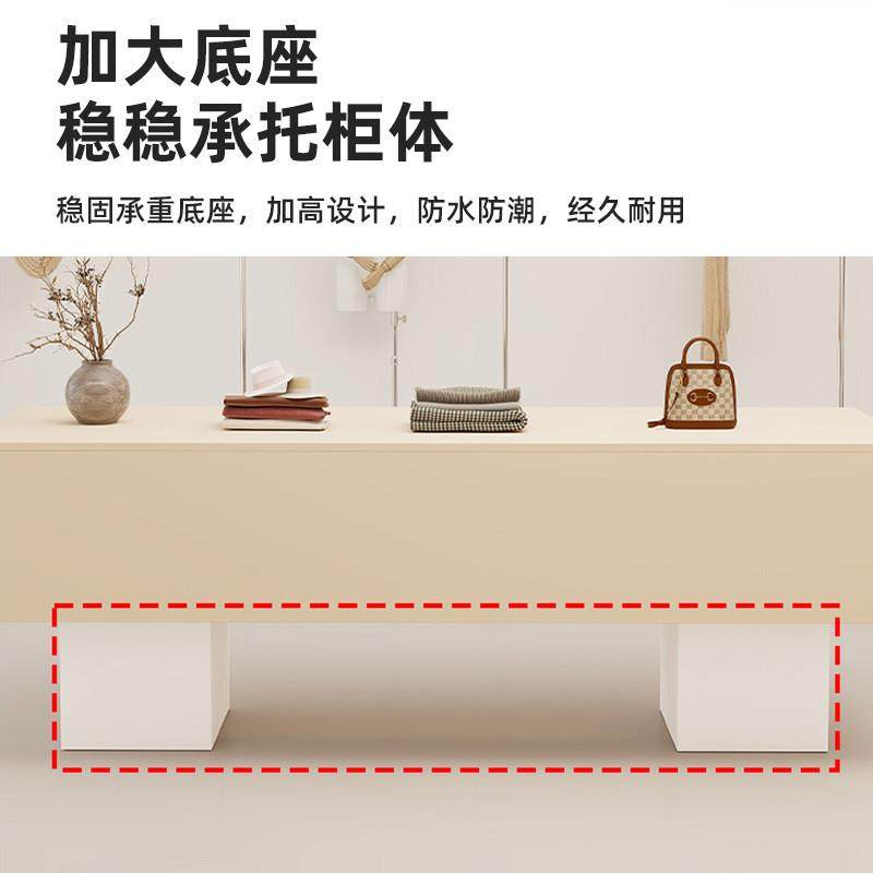 中岛台展示桌服装店鞋包店简约现代展示柜黑色白色鞋包收纳柜商场,淘宝优惠券,粉丝福利购,淘宝优惠卷