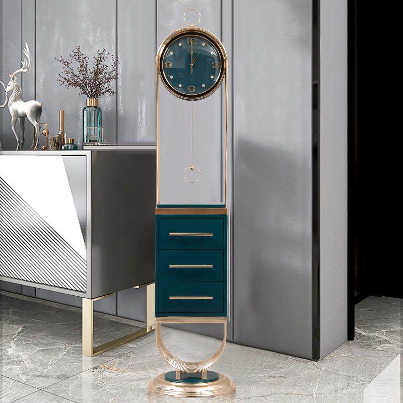 现代轻奢落地钟客厅角柜电视柜旁边摆件时钟家用时尚个性座钟立钟,淘宝优惠券,粉丝福利购,淘宝优惠卷