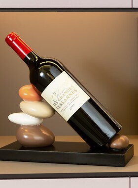 时来运转红酒架摆k件轻奢高档简约现代高级感客厅餐边柜酒柜装饰