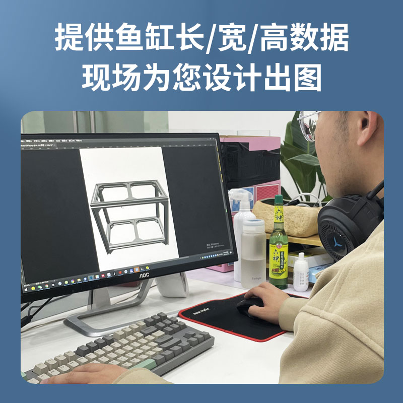 放鱼缸桌子架子放置架柜子地柜底柜家用落地摆放S双层多层置物座 - 图1