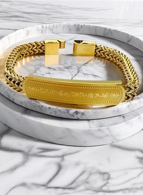实力厂家现货男士手链多款金V色和银色可选