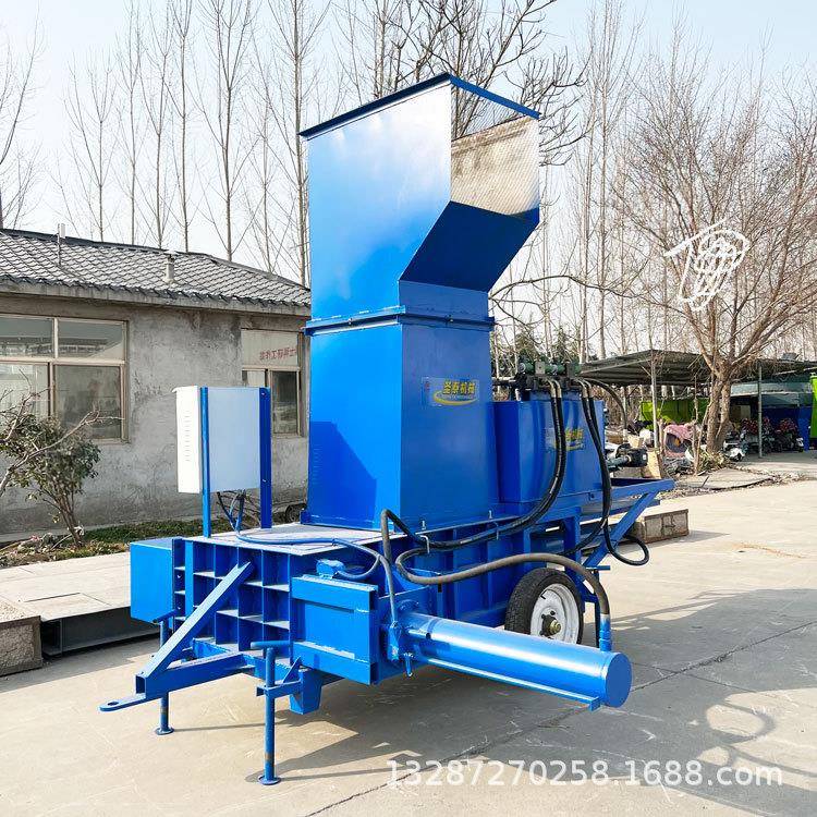 套袋蒜皮压块机青储秸秆打包机青储玉米秸秆液压打包机 - 图2