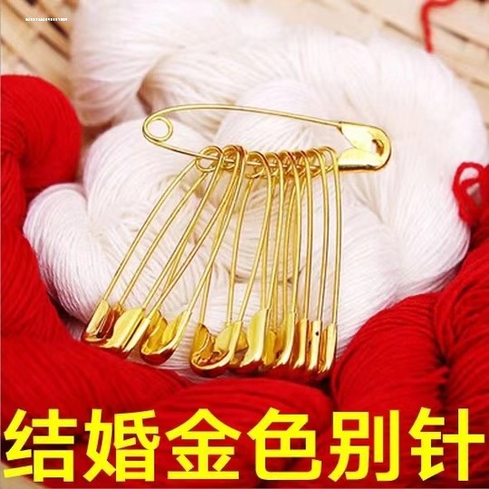 Brooch ice needle large pin large extra large thick and hard stainless steel foreign lock decorative pendant cute can be used as a quilt cover