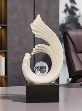 风生水起摆件办公室客厅玄关酒y柜轻奢高档电视柜装饰乔迁新居礼