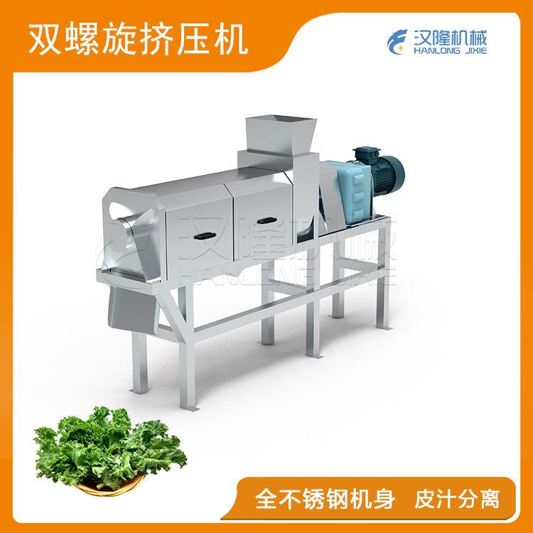 厂家优惠不锈钢羽衣甘蓝粉碎榨汁机蔬菜双螺旋挤压机果蔬脱水机 - 图2