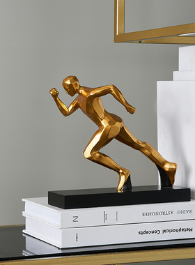 现代简约运动g人物摆件轻奢高档创意家居客厅电视柜酒柜桌面装饰