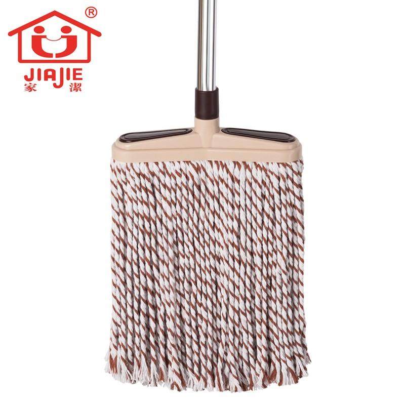 家洁 棉纱拖把不锈钢杆宽圆头家用 拖布棉纱墩布地拖尘推包邮,淘宝优惠券,粉丝福利购,淘宝优惠卷