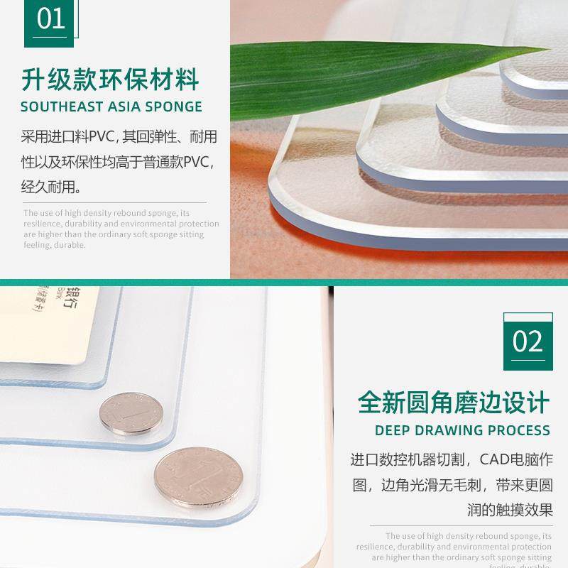 PVC透明垫桌布防水防油防烫餐桌垫ins软玻璃水晶板塑料膜茶几磨砂,淘宝优惠券,粉丝福利购,淘宝优惠卷