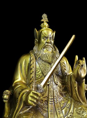 张天师铜像张道陵祖天H师高约40厘米张陵