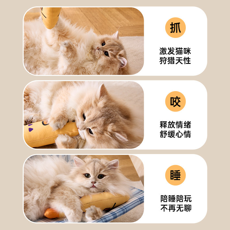 猫玩具猫薄荷仿真鱼猫咪自嗨解闷逗猫神器幼猫逗猫棒磨牙宠物用品,淘宝优惠券,粉丝福利购,淘宝优惠卷