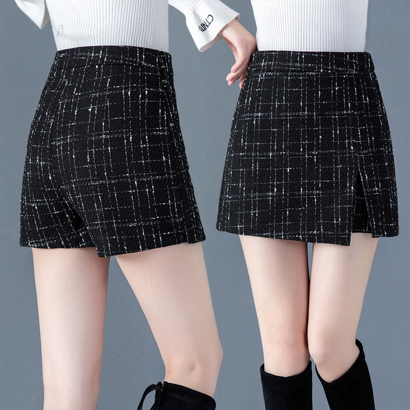 短裤裙高腰2020春秋新款小香风短裤 纤丝朵休闲裤