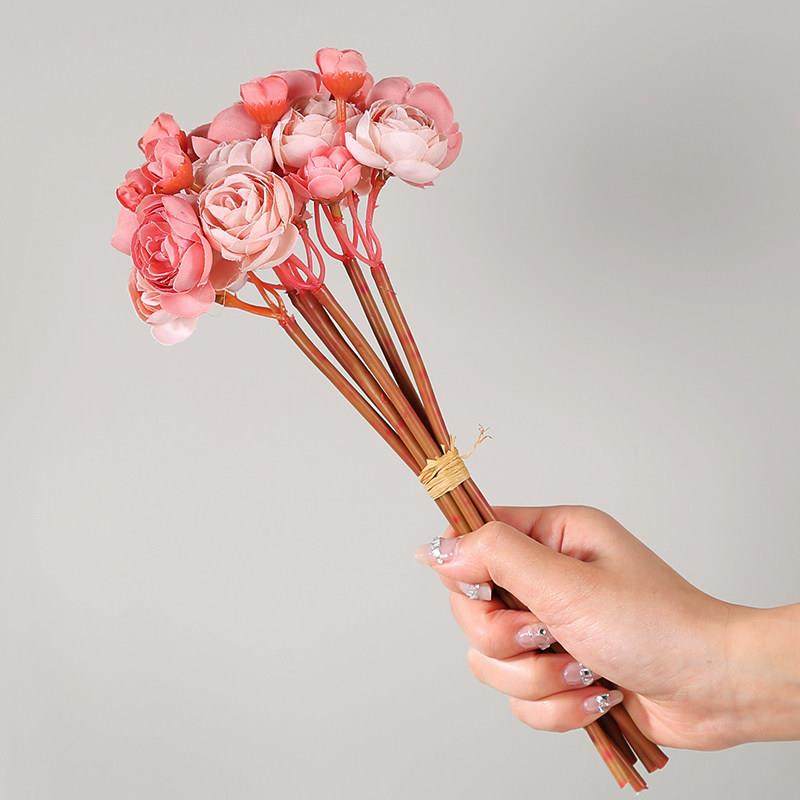 仿真复古玫瑰花装饰摆件客厅餐桌玄关假花秋色花瓶插花装饰品摆设,淘宝优惠券,粉丝福利购,淘宝优惠卷