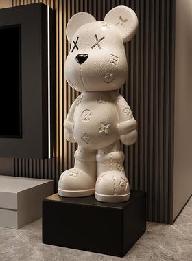 暴力熊客厅落地大摆件装饰品轻奢高档家居电视柜旁边存钱罐网红熊