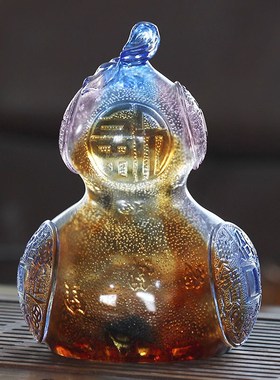 琉璃葫芦聚宝盆摆件福禄有余居家玄关办公摆放乔迁送礼收纳用品