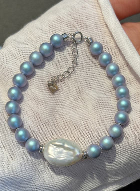 施家异形巴洛克珍珠手链女