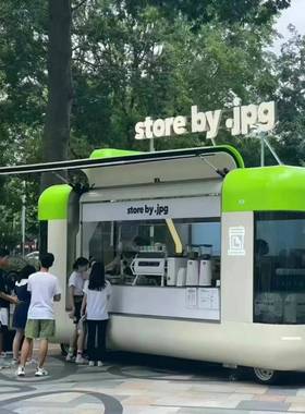 网红主题咖啡车爆款主题售卖车迷你飞翼餐车售卖商超移动店铺