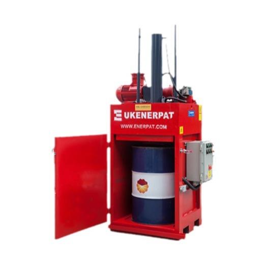 空废油漆桶打包设备 小型废油桶压扁机 安全性能高 配置防爆系统 - 图3