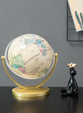 创意家居摆设品客厅卧室地球仪工艺品办公室书房摆件X个性简约现