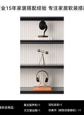 创意老式留声机复古唱片机摆件喇叭模型卧室音乐吧台壁Y龛软装饰