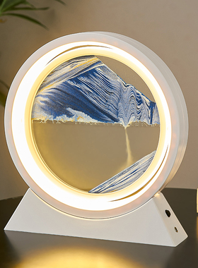 创意解压流沙画沙漏摆件客厅家y居办公室电视柜装饰品轻奢乔迁送