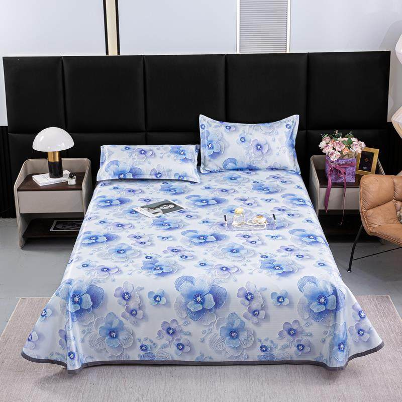 2025新款夏季凉席三件套实物更立体5D立体数码印花凉感丝冰丝席,淘宝优惠券,粉丝福利购,淘宝优惠卷